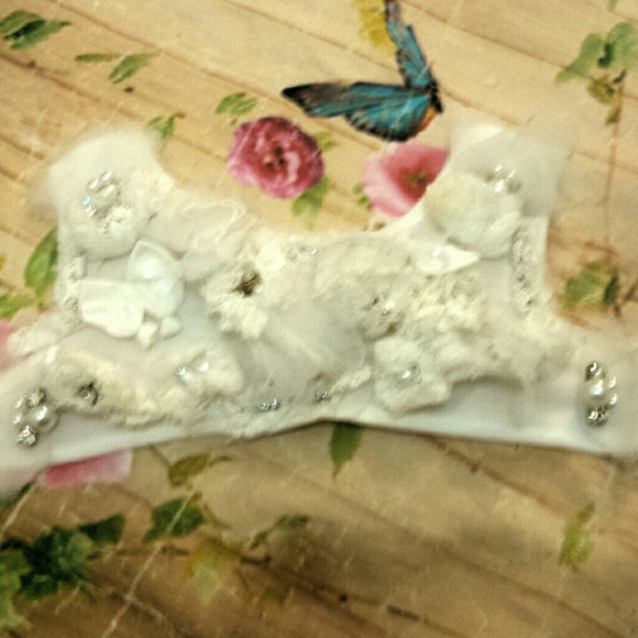 *SALE* Microbe summer dress sz 3 white embellish